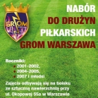 Nabór do drużyn piłkarskich Grom Warszawa!