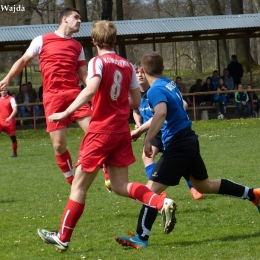 Błękitni Jasienica Rosielna 1:1 Dwór Kombornia (źródło: www.korczyna24.pl)