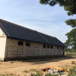 Budowa budynku klubowego - sierpień 2017