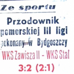 Artykuł z  „Żołnierza Polski Ludowej" - 14.08. 1959 o meczu z 12.08.1959. Zawisza II - Stal Włocławek.
