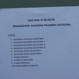 turniej Żaka Szczecinek 27.09.2015 r.