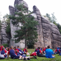 PIKNIK pod skałką Adrszpach, w Czechach