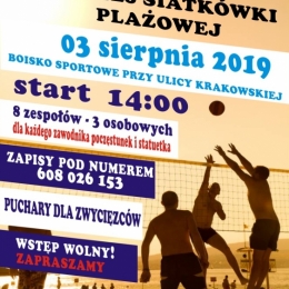 III Grodkowski Turniej Siatkówki Plażowej.