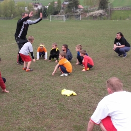 Wspólny trening skrzatów z rodzicami