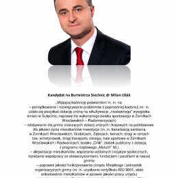 dr Milan Usak - Kandydat na Burmistrza Siechnic 