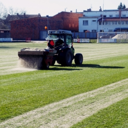 Prace na stadionie w Krobi