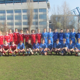Wspólne zdjęcie z piłkarzami Wisły Kraków.