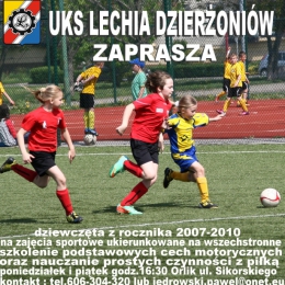 UKS LECHIA ZAPRASZA DZIEWCZETA