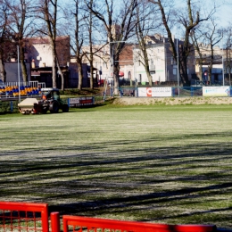 Prace na stadionie w Krobi