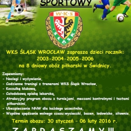 Zimowy obóz sportowy Świdnica 2016