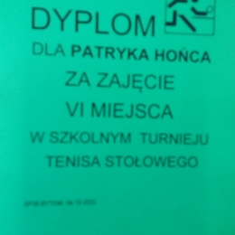 SZKOLNY TURNIEJ TENISA STOŁOWEGO, 4.10.2022