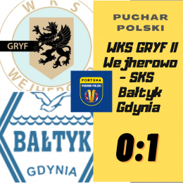 Puchar Polski: WKS GRYF Wejherowo - SKS Bałtyk Gdynia 0:0, 0:1