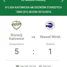 Rozwój Katowice - Wawel Wirek 5:1 - zdjęcia: Agnieszka Kulpińska