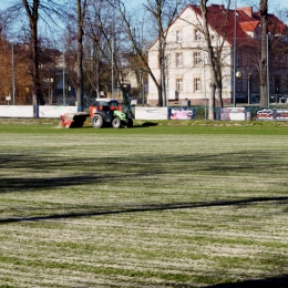 Prace na stadionie w Krobi