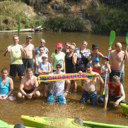 Lzs Chrzelice na spływie kajakowym po Małej Panwi 26 lipiec 2014