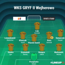 5 liga GLKS Różyny - WKS GRYF II Wejherowo 2:1(2:0)