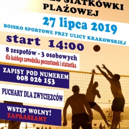II Grodkowski Turniej Siatkówki Plażowej.