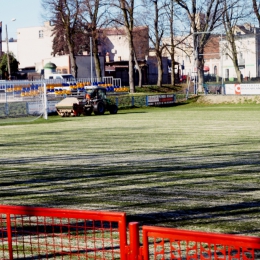 Prace na stadionie w Krobi