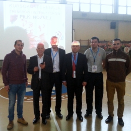 Zdjęcie z wykładowcami Kursokonferencji. Od lewej: Edward Kowalczuk, Krzysztof Paluszek, Henryk Rożek, Konrad Łągiewczyk