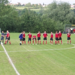 27.06.2010 Mecz o awans do A klasy. Iskra Brzączowice: Wicher 1:2
Od lewej: niezniszczalny Jarosław Wilk, Tomasz Kiełbowicz, Janusz Muniak, Piotr Mirek II, Łukasz Oskwarek, Michał Proszek, Mateusz Mirek, Daniel Słowik, Łukasz Nieckula, Marcin Młynek i Mic