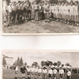 Przed meczem z Włochami w 1945 
roku. Kapitanem zespołu wtedy był Aleksander Łabęcki.
Nadesłane przez Stanisława Czałbowskiego.