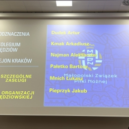 I Zebranie Galowe Sędziów KS Kraków Małopolskiego Związku Piłki Nożnej 03.03.2023