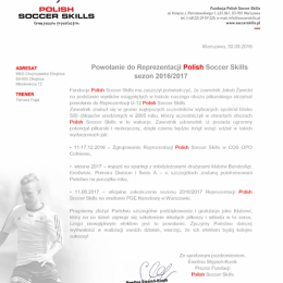 Jakub Żywicki- Powołanie do reprezentacji Polish Soccer Skills 2016/2017