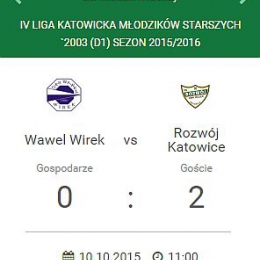 Wawel Wirek - Rozwój Katowice 0:2 - zdjęcia: Agnieszka Kulpińska
