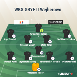 5 liga WKS GRYF II Wejherowo - Jaguar II Gdańsk 2:3(0:1)