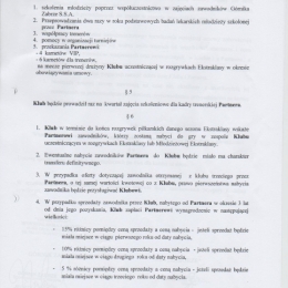 Umowa o współpracy MKS Zaborze Górnik Zabrze S.S.A.