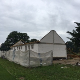 Budowa budynku klubowego - lipiec 2017