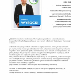 Tomasz Wysocki - Kandydat do Rady Miejskiej w Siechnicach 