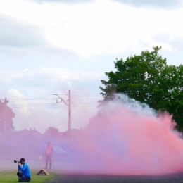 Dziecięca eskorta podczas meczu Gryf Kamień Pomorski - KP Chemik Police