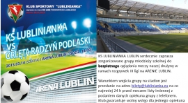 Zaproszenie na mecze KS Lublinianki - Arena Lublin