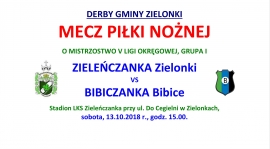 ZAPROSZENIE NA MECZ. 10. kolejka: DERBY GMINY ZIELONKI