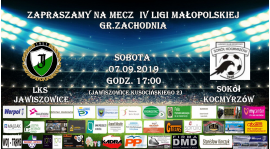 Zapraszamy na 7.kolejkę IV ligi małopolskiej gr. zachodnia 2019/20 !!!