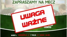 Mecz odwołany !!!