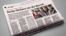 Gazeta Olsztyńska o meczu z Mrągowią