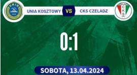 LIGA OKRĘGOWA 19 kolejka: Unia Kosztowy - CKS CZELADŹ