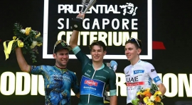 Glorie van Philipsen, het winnen van de tweede Tour de France Prudential Singapore Lap Race