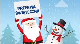 W dniach 24.12.2018-1.01.2019 biuro klubu będzie nieczynne