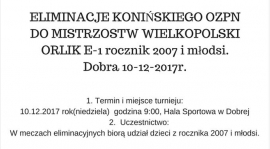 Turniej eliminacyjny Konińskiego OZPN do mistrzostw Wielkopolski Orlika E-1 rocznik 2007 i młodsi.