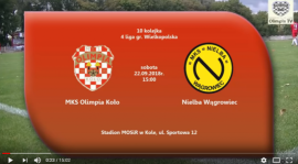 SENIORZY: MKS Olimpia Koło - Nielba Wągrowiec 22.09.2018 [VIDEO]