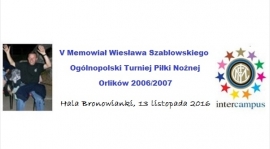 Organizujemy V memoriał Wiesława Szablowskiego.