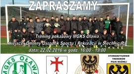 Trening pokazowy MGKS Oława na warsztatach Dolnośląskiego Związku Piłki Nożnej