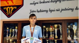 Igor Sztuka z medalem mistrzostw województwa