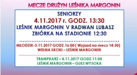 MECZE DRUŻYN LEŚNIKA W NAJBLIŻSZY WEEKEND