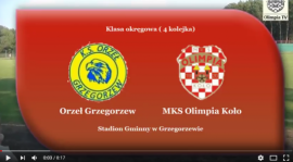SENIORZY: Orzeł Grzegorzew - MKS Olimpia Koło 27.08.2017 [VIDEO]
