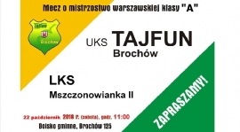 UKS Tajfun Brochów - LKS Mszczonowianka II - 22-10-2016