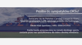 Przekaż 1,5% podatku dla OKS !